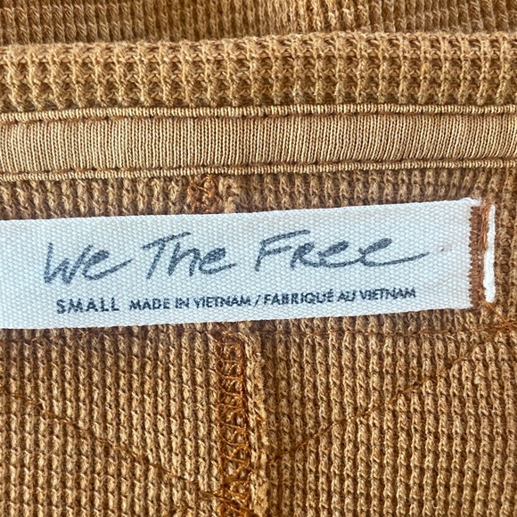 We The Free Goldenrod and Ivory Long Sleeve Top - Picture 3 of 6